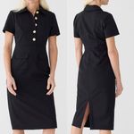 NWT J. Crew Black Collared Italian Bi Photo 1