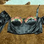 SheIn  Crop Corset Top Floral Photo 0