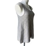 Anthropologie Moth Sana Knit Silver Metallic Sweater Tank, Sz M Size M Photo 8