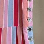 My Michelle  Large Girls Pastel Striped 50’s Retro Romper Overalls Wide Leg Photo 4