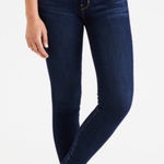 American Eagle Dark Wash Super Stretch Jeggings Photo 0