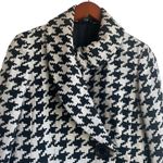 Ellen Tracy  Women Jacket 6P‎ Black Cream Geometric Print Wool Blend Artsy Career Photo 10