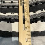 Chico's  women's sz 2 Sequin striped black & white blazer jacket NWT Photo 3