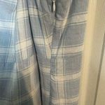 Forever 21 dress White And Blue Plaid, Spaghetti Straps, Viscose/Linen, M Photo 5