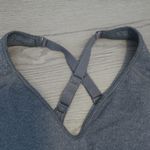 Puma  women's padded sports sporty exercise bra in gray and black size small. Photo 5