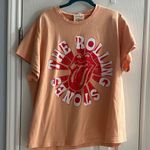 Fantastic Fawn Orange Graphic Band Tee The Rolling Stones Women’s Large Casual Photo 4