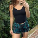 Lululemon tropical print teal swim shirts sz 4 Photo 1