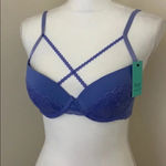 Frederick's of Hollywood Fredricks Of Hollywood Padded Lace Bra 32C NWT Lydia Strappy Detail Photo 1