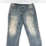 Faded Glory  Blue Boyfriend Jeans Distressed Style Photo 0