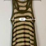 Michael Stars Women's Paloma Striped Tank Top Cream Green Size 1 EUC Photo 6
