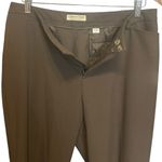 Coldwater Creek Women Natural Fit Pants 12 Brown Straight Leg Minimal Office Photo 3