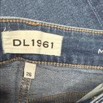 DL1961  Women's Margaux Instasculp Ankle Skinny Blue Jeans in Cracked. Size 26 Photo 3
