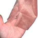 Loft Blush Pink Velour Hooded Top Photo 1