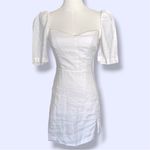 Wilfred Aritzia  Fatale Puff Sleeve Mini Dress White Photo 3