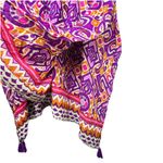 Roamans Oversized Kaftan Maxi Dress Size 1X Cover Up Multicolor Boho Beach Purple Photo 4