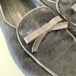 Donald J Pliner Womens 6.5 M Loafers Black Faux Fur Flat Bow Shoes Made In Italy Photo 4