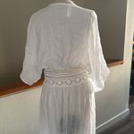 Mahina  White Sheer Dress duster Photo 4
