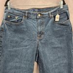 IZOD  Blue Cotton Denim Jeans Straight Leg Classic Fit Western Pants Plus 16 Photo 2