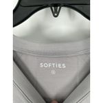 Softies Dream Knit Grey Raglan Cap Sleeve Short Set Matching Lounge Set Small Gray Photo 3