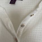 Gloria Vanderbilt  Cream Textured Top Photo 1