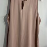 Violet+Claire Womans XL Pink Peek A Boo Sleeveless Blouse NWT Photo 0