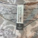 Whimsy Rose Gray White Floral T Shirt Small Clean Girl USA Soft Loungewear Photo 2