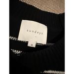 Sundays  Lizz Sweater In Black White Stripes Women's Sz. M Photo 3