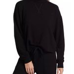 Year Of Ours Mock Neck Sweatshirt In Black Photo 7