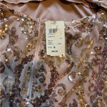 Windsor Damask Sequin Deep V Mini Dress Photo 5