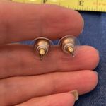 Stylish gold andĀ black beadedānecklaceāw/āmatchingāgoldāstudāearrings Photo 3