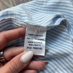 Princess Polly  Light Blue and White Striped Shorts Photo 4