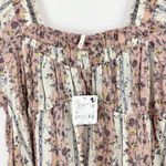 Free People Vintage Lover Blouse Relaxed Cotton Babydoll Cottage Floral XS NWT Photo 7