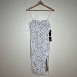Lulus Women's Amazing Allure White Crochet Lace Bodycon Midi Dress Size Small Photo 1