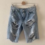 Free People  we the free Caroline Destroyed Cut Offs Jean Shorts in Indigo Photo 4