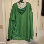 Grinch Face Ribbed Hoodie – Size L, NWT, Green with Drawstring Hood Size L Photo 1