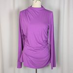 Rails  Joelle Jersey Knit Ruched Long Sleeve Top Shirt Violet Size XL Photo 6