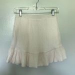 NBD  Sweater Skirt Ribbed White XS Photo 0