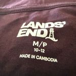 Lands' End  Dress Plum Purple Long Sleeve Side Tie Belt Boat Neck NWT Medium 10-12 Photo 1