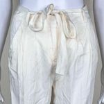 United Colors Of Benetton Stile Benetton Viscose Sash-Waist Wide Leg Pants in Cream Photo 1