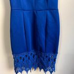 Blanc  medium blue sleeveless dress Photo 2