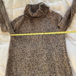 Croft & Barrow  Marled Black and Brown Turtleneck Sweater size small Photo 2