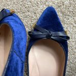 Kate Spade  Blue Velvet  Emma Pointed Toe Ballet Flats  size 6 M Photo 2