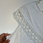 "C" Brand White Cap Sleeve Lace V Photo 3
