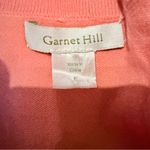 Garnet Hill Polka Dot Cardigan Women’s Size Large Pink Lightweight Knit Photo 2
