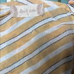 Altar'd State  Yellow, Grey and White Striped Romper Lined Photo 1