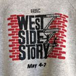 Hanes Activewear L West‎ Side Story 3/4 sleeve sweatshirt Lake Park Theatre Vtg Gray Size L Photo 2