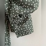 O.P.T. Green & White Polka Dot Papin Cottagecore Modest Midi Dress Size XS Photo 4