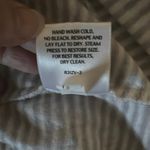 Eileen Fisher  Size S Grey White Striped Top Organic Linen Long Sleeve Shirt Photo 5