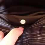 Lululemon Pace Rival Crop *22" Cyber Stripe Naval Blue Black / Black size 8 Photo 11