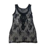White House | Black Market  WHBM Black Lace Sequin Dress Tank Top Size XXS Photo 2